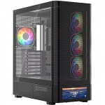 Modecom Volcano AQ500 ARGB, Tempered Glass, Black MC-A-AQ500-4FA-B