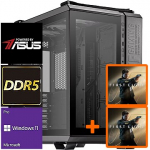TopPC Intel Core i9 Gen14 Gaming (DDR5) TUF Gaming Powered by ASUS, Core i9-14900KF, 32GB (2x16) DDR5, GeForce RTX 5090, 4TB NVMe Gen4, Windows 11 Pro DATK346-1394045