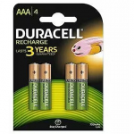 Duracell AAA, 750mAh, x4 DURACELL Aku AAA/HR3 750mAh B4