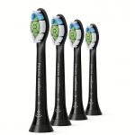 Philips toothbrush heads Sonicare W Optimal White, 4pcs, Black HX6064/11