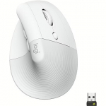 Logitech Lift Vertical Mouse, Wireless, Right Handed, Off-White 910-006475