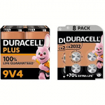 Duracell Plus 9V, x4 142305