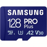 Samsung Pro+, microSDXC, 128GB, UHS-I, U3, V30 +Adapter MB-MD128SB/WW