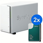 Synology DS223J + 2x HAT3310-12T (2x 12TB) DS223J-24T-10-2