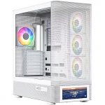 Modecom Volcano AQ500 ARGB, Tempered Glass, White MC-A-AQ500-4FA-W