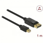 Delock Mini DisplayPort to DisplayPort 1.2, 1m 82698