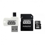 Goodram microSDHC, 16GB, Class 10 + Adapter + Reader M1A4-0160R12