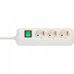 Brennenstuhl Eco-Line power strip 3-fold, 5m, White 1152920