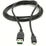 Gembird USB-A to MicroUSB, Coiled, 1m (Double-Sided) CC-MUSB2D-1M