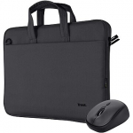 Trust Bologna Topload + Mouse, 16", Black 24988