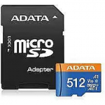 ADATA 512GB, microSDXC AUSDX512GUICL10A1-RA1