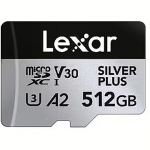 Lexar Silver Plus, microSDXC, 512GB LMSSIPL512G-BNANG