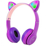 Blow Wireless headset Bluetooth 5.0 LED for kids purple ears 32-827#