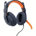 Logitech Zone Learn, Over-Ear, Blue/Orange 981-001383