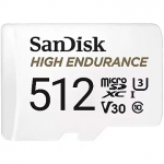 Western Digital High Endurance, MicroSDXC, 512GB, UHS-I, U3, V30 +Adapter SDSQQNR-512G-GN6IA