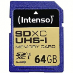 Intenso Premium, SDXC 64GB, U1, Class 10 3421490