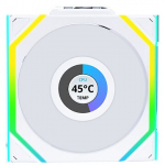 Lian Li UNI FAN SL Wireless LCD 120 Reverse Blade, White 12RSLLCD1W1W
