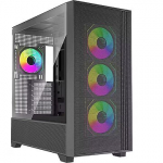 Xilence XILENT FLUX, Tempered Glass, Black XG178