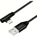 Logilink USB-A to USB-C, Angle, 1m CU0138
