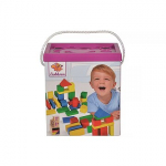 Eichhorn Colored blocks in a bucket, 50 pcs 100050161