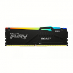 Kingston FURY Beast RGB Black, DDR5, 16GB, 5200MHz, CL40, Single Stick KF552C40BBA-16