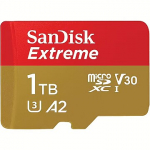 Western Digital Extreme, microSDXC, 1TB, UHS-I, U3, V30 +Adapter SDSQXAV-1T00-GN6MA