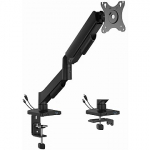 Gembird Adjustable desk display mounting arm with USB ports, 17-32" MA-DA1U-01