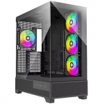 Xilence XILENT FLARE, Tempered Glass, Black XG179