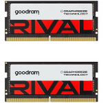 Goodram Rival, SODIMM, DDR5, 32GB, 5600MT/s, CL40, Kit of 2 GGEES5-56L40S/32GDC