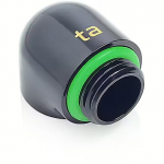 Bitspower Glorious Black G1/4" Matt Black 90-Degree IG1/4" Extender, 2pcs BPTA-F39-GB