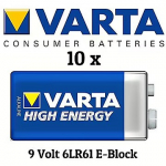 VARTA High Energy 6LR61/PP3, 9V, x1 04922121411