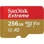 Western Digital Extreme, microSDXC, 256GB, UHS-I, U3, V30 +Adapter SDSQXAV-256G-GN6MA