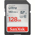 Sandisk Ultra R140, 128GB, SDXC, UHS-I, U1, V10 SDSDUNB-128G-GN6IN