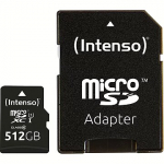 Intenso Premium R45, microSDXC, 512GB, UHS-I, U1 +Adapter 3423493