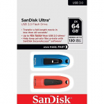 Western Digital Ultra, 64GB, Twin Pack, Blue & Red SDCZ48-064G-G46BR2