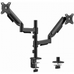 Gembird Adjustable desk 2-display mounting arm, 17-32" MA-DA2P-02