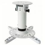 Techly Universal projector ceiling mount, 20cm, 15kg, White 022274