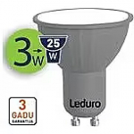 Leduro LED spuldze PAR16 GU10 3W 3000K 21170