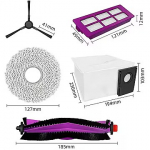Midea V15 Spare Parts kit: 1x Side Brush, 2x Mop Pad, 1x Roller Brush, 1x Filter, 1x Dust Bag 12175000A46859