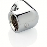 Bitspower Glorious Silver 90-Degree With Dual Inner G1/4" Extender Fitting, 2pcs TA-90DIA-GS