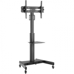 Techly Trolley Floor Support with Shelf, 32-65" 107104