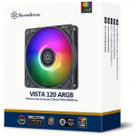 Silverstone VISTA Performance PWM, A-RGB, 120mm, Black SST-VS120B-ARGB