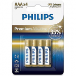 Philips Premium Alkaline, AAA, 4 pcs - Battery LR03M4B/10