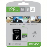 PNY Technologies Elite, microSDXC, 128 GB, UHS-I, U1, V10 +Adapter P-SDU128V11100EL-GE