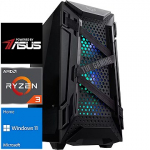 TopPC AMD Ryzen 3 Gaming Powered by ASUS, Ryzen 3 4100, 16GB (2x8) DDR4, 480GB SATA, Windows 11 Home DATK198-1292653