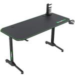 Gamemax D140-CARBON Gaming Desk, Black/Green D140-CARBON