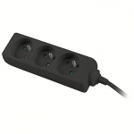 Lanberg Power strip, 3m, Black PS0-03E-0300-BK