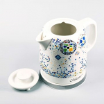 Maestro ceramic kettle MR-068, White marbles  MR-068 niebieski