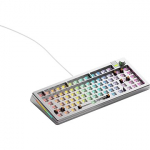 Glorious GMMK 3 Pro 75 % Custom Gaming-Tastatur - Barebone, ANSI-Layout, silber GLO-KB-GMMK3-PRO-75-BB-W-SIL-US