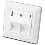 Assmann FACEPLATE FOR KEYSTONE JACKS 2X RJ45 .IN DN-93801-1